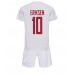 Billige Danmark Christian Eriksen #10 Bortetrøye Barn VM 2022 Kortermet (+ korte bukser)